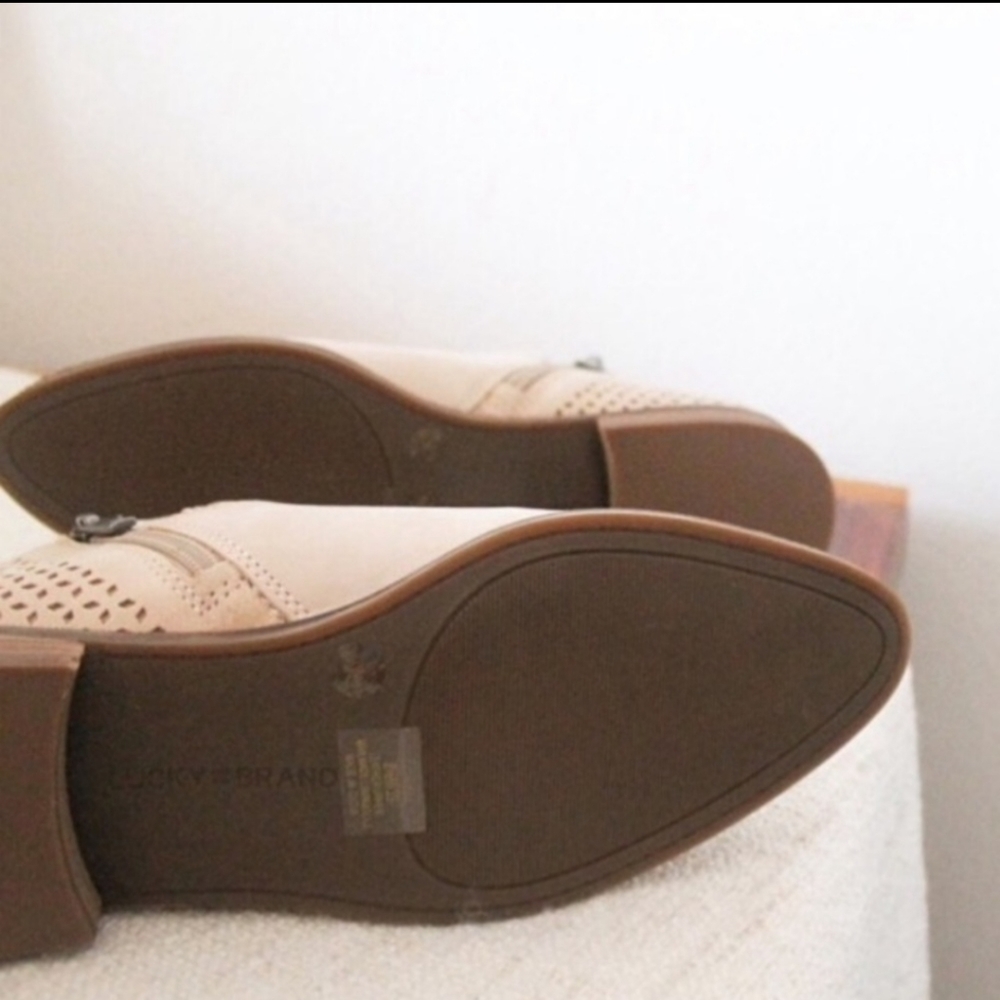 NWT Lucky Brand Ankle Fringe Booties Shoes - Picture 4 of 6